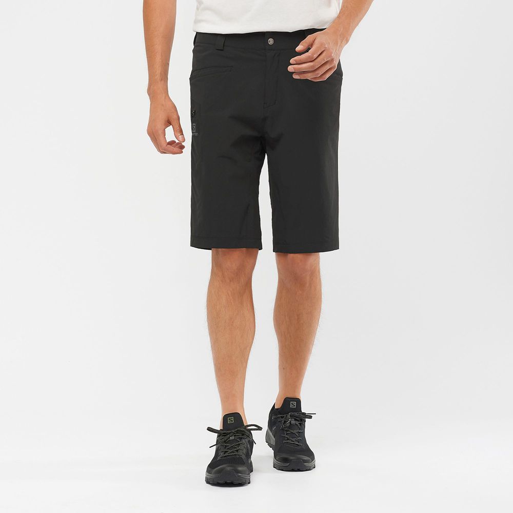 SALOMON WAYFARER ALL SEASON STRAIGHT M Philippines - Men's Shorts - Black | 184625-XBA